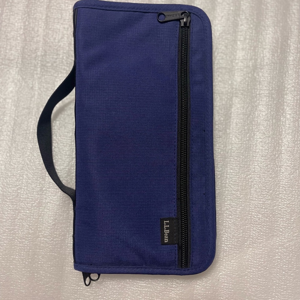 LL Bean Navy Blue Long Wallet / Travel Organizer – Multi-Use Holder (LLB#0VQ40) - Picture 15 of 17